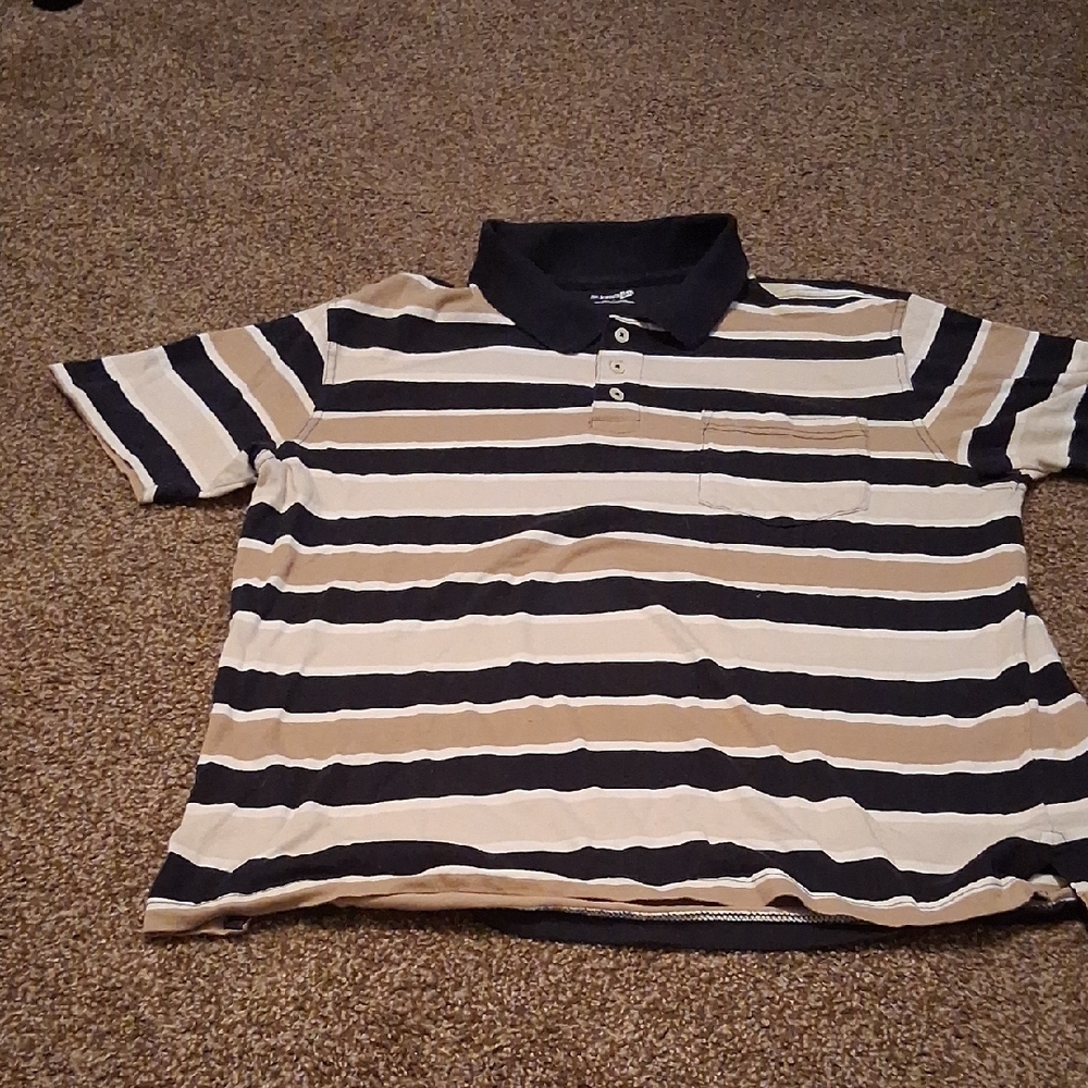 St. John's Bay Black and White Casual Button Down Shirt